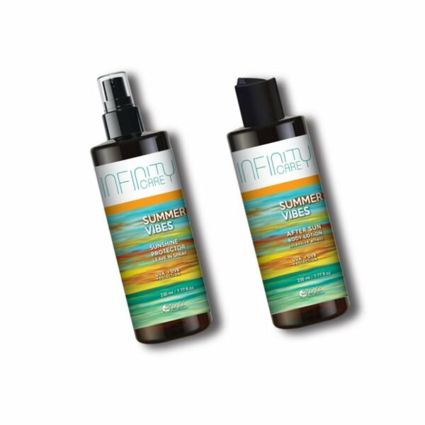 Infinity Care Summer Vibes Bundle Sunshine Protector Leave in Spray 230ml After Sun Body Lotion 230ml