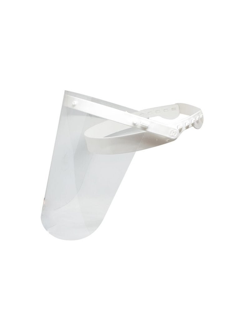 qure be safe face shield white