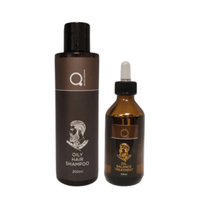 Oily Hair Treatment - Oily Hair Shampoo Oil Balance Treatment Lotion Σαμπουάν 200ml Λοσιόν 100ml Κατά Τις Λιπαρότητας από την Qure
