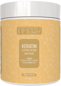 Infinity Care Keratin Ultimate Repair Hair Mask 1000ml 4K x 4K Transparent Background Mockup- Infinity Care Keratin Ultimate Repair Hair Mask 1000ml