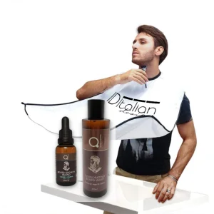 Shaving - Trimming Bundle - Beard Growth Blend Dry Oil Cerise and Panna & Invigorating Beard Wash & ID Italian