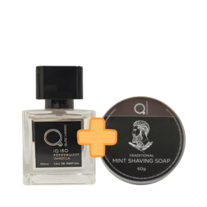 Qure Homme eau de parfum Peppermint Vanilla 50ml Mint Shaving Soap 1
