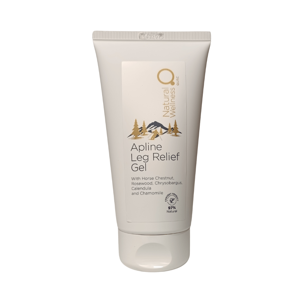 Alpine Leg Relief Gel Ski Edition 200ml tube by Natural Wellness for soothing leg discomfort after skiing