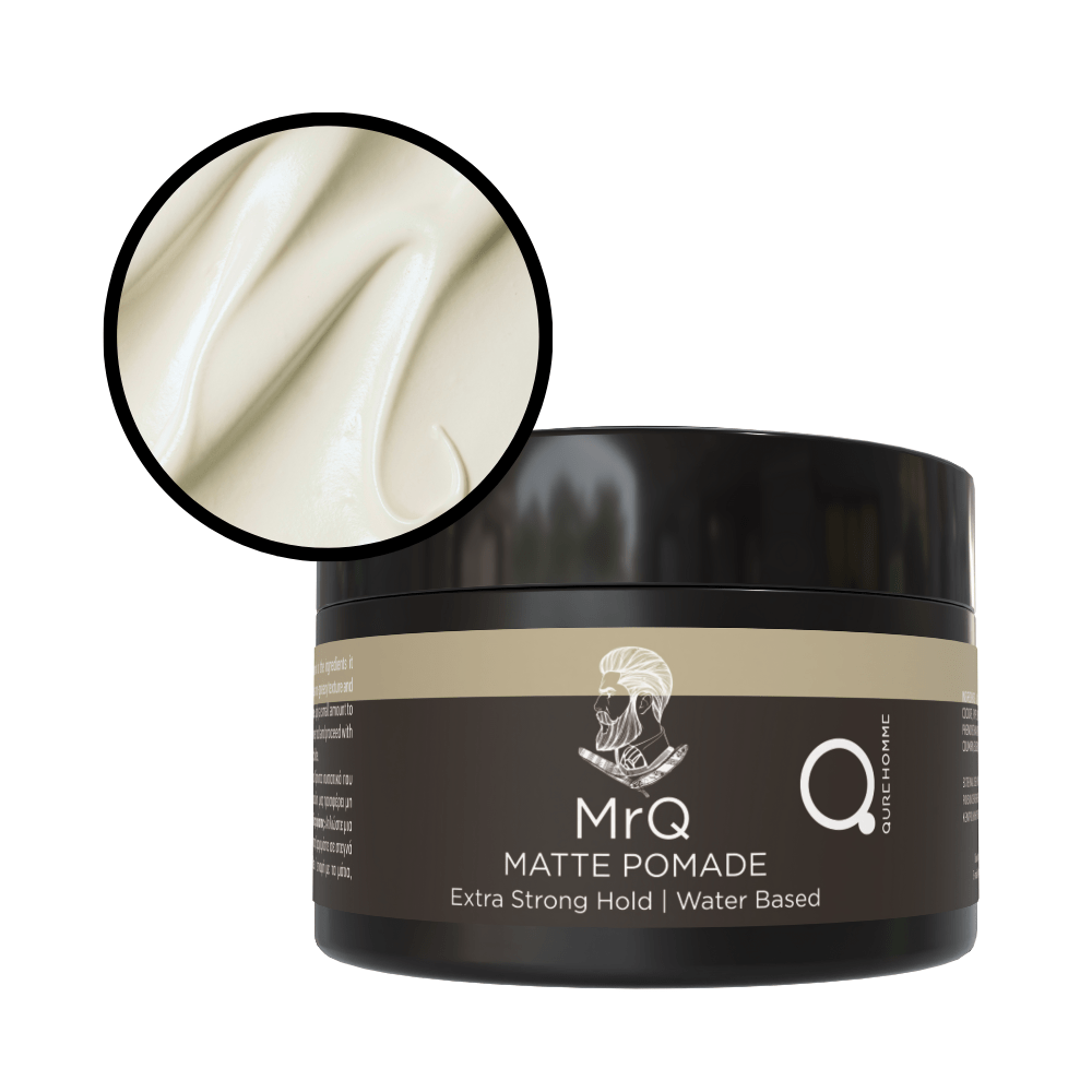 Matte Pomade Extra Strong Hold Water Based with texture Sample