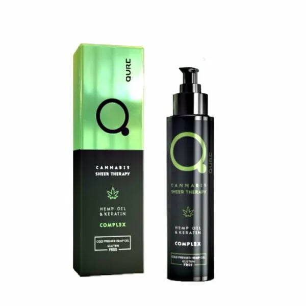 Cannabis Sheer Therapy Hemp Oil and Keratin Complex 100ml by Qure - Ορός Φροντίδας Μαλλιών Με Έλαιο Κάνναβης Και Κερατίνης
