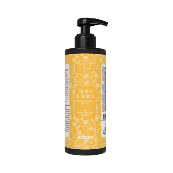 Keratin and Retinol Nurishing and Strengthening Shampoo 1000ml 1000x1000 white background
