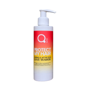 Protect My Hair Leave In Mask 200ml by Qure Protect My Hair Leave In Mask 200ml by Qure, μάσκα μαλλιών χωρίς ξέβγαλμα με αντηλιακά φίλτρα και υδρολυμένη κερατίνη, άρωμα βανίλια-καρύδα, για προστασία κατά την ηλιοθεραπεία και επανόρθωση μετά τον ήλιο. Protect My Hair Leave In Mask 200ml by Qure, a leave-in hair mask with UV filters and hydrolyzed keratin, featuring a vanilla-coconut scent, for sun protection and after-sun repair.