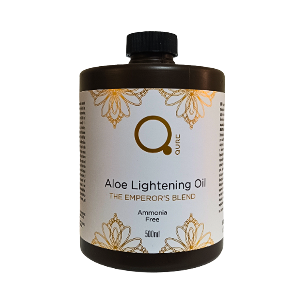Lightening Oil Ammonia Free with Aloe 500ml The Emperors Blend by Qure