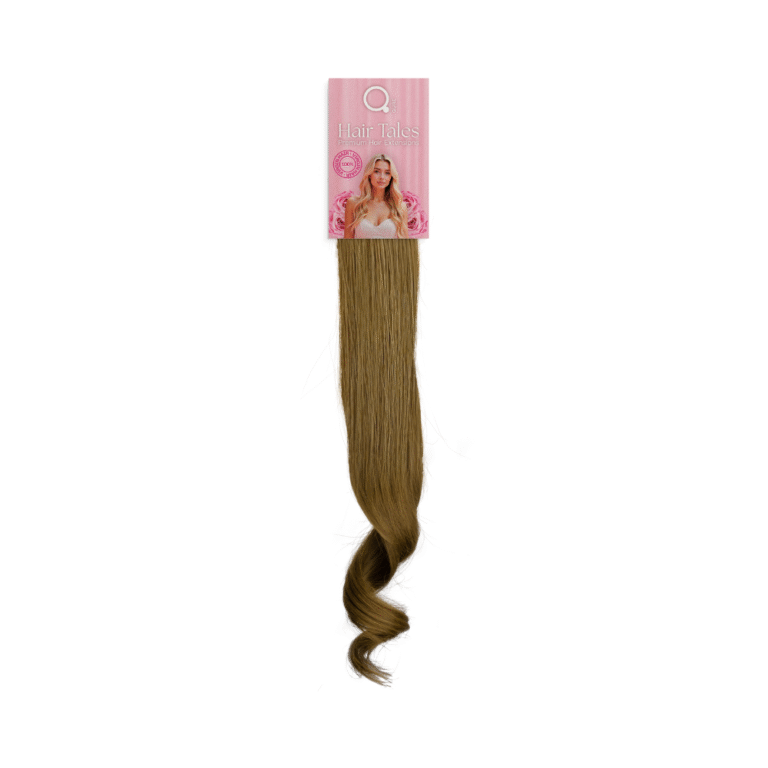Tape Extensions 8 – Light Brown 100% Virgin Hair 47cm Hair Tales by Qure - Τρέσες από φυσικό μαλλί σε απόχρωση Ανοιχτό Καφέ