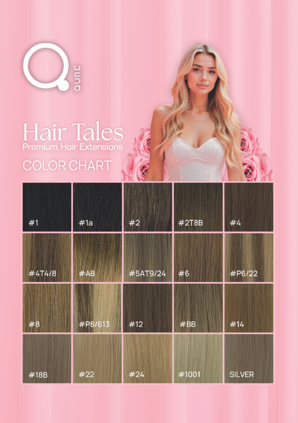 Hair Tales Hair Tapes Color Chart