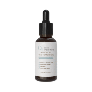 Qure TrichoMax Formula Serum 100ml for hair loss | Qure TrichoMax Formula Ορός 100ml κατά της τριχόπτωσης Qure TrichoMax Formula Serum ingredients for hair density | Οφέλη συστατικών Qure TrichoMax Formula Ορού για πυκνότητα μαλλιών Applying Qure TrichoMax Formula Serum for scalp treatment | Εφαρμογή Qure TrichoMax Formula Ορού για θεραπεία τριχωτού Hair loss tips and healthy hair foods | Συμβουλές κατά της τριχόπτωσης και τροφές για υγιή μαλλιά Table of vitamins and nutrients for hair | Πίνακας βιταμινών και θρεπτικών συστατικών για μαλλιά General hair product precautions | Γενικές προφυλάξεις προϊόντων μαλλιών
